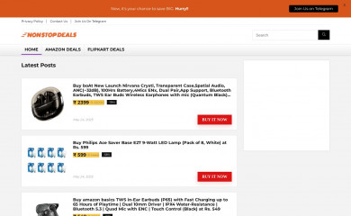nonstopdeals.in screenshot