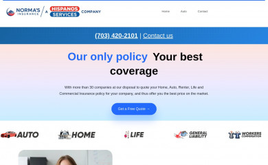 normasinsurance.com screenshot