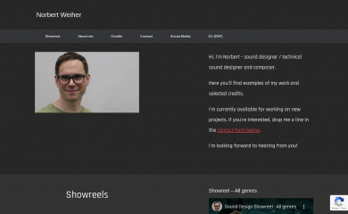 norbertweiher.com screenshot
