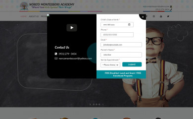 norcomontessori.com screenshot