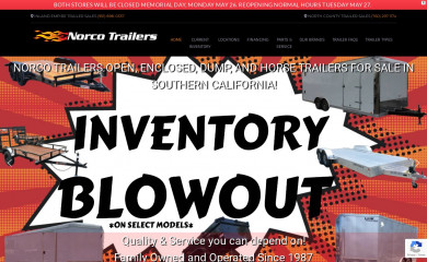 norcotrailers.com screenshot