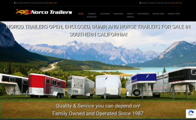 norcotrailers.com screenshot