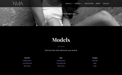 nordicmodelagency.com screenshot