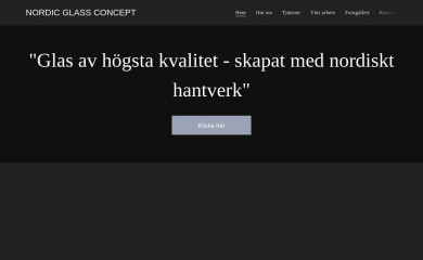 nordicglassconcept.se screenshot