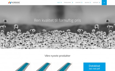nordiskerenholdsprodukter.no screenshot