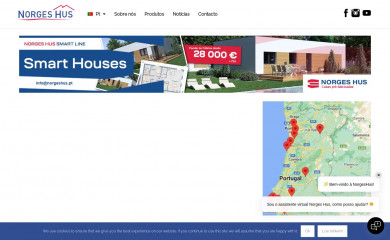 norgeshus.pt screenshot