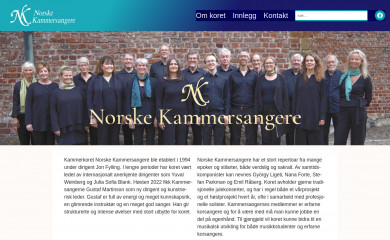 norskekammersangere.no screenshot
