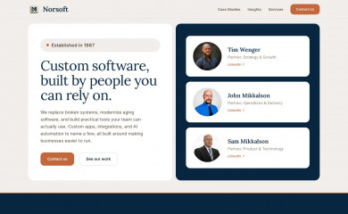 norsoft.com screenshot