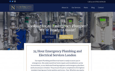 northcoteplumbingandelectrical.co.uk screenshot