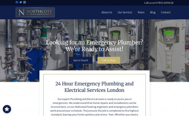 northcoteplumbingandelectrical.co.uk screenshot