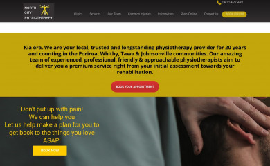 northcityphysio.co.nz screenshot