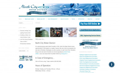 northcitywater.org screenshot