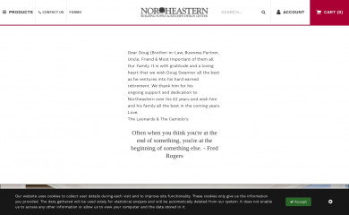 northeasternsupply.com screenshot