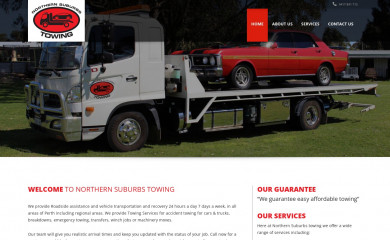 northernsuburbstowing.net.au screenshot