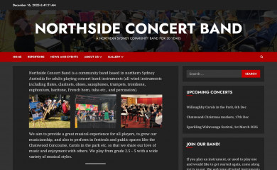 northsideconcertband.com screenshot