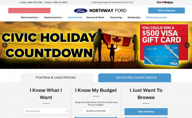 northwayford.ca screenshot