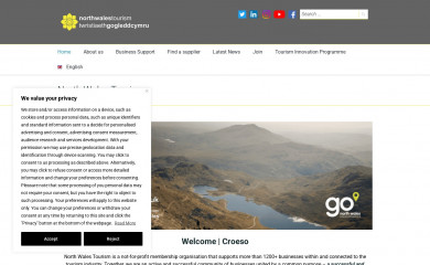 northwalestourism.com screenshot