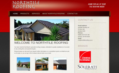 northtileroofing.co.nz screenshot
