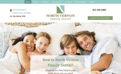 northvernonfamilydental.com screenshot