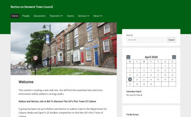 norton-on-derwent-tc.gov.uk screenshot