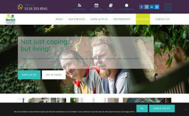nortonhousingandsupport.org.uk screenshot