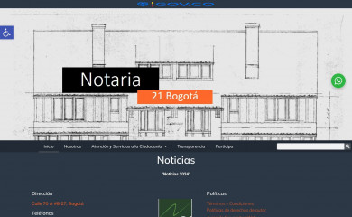 notaria21bogota.com.co screenshot