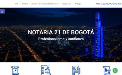 notaria21bogota.com.co screenshot