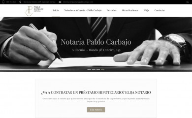 notariapablocarbajo.com screenshot