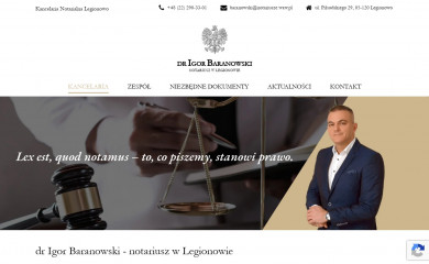 notariuszbaranowski.pl screenshot