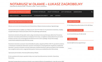 notariuszzagrobelny.pl screenshot