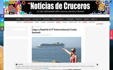 noticiasdecruceros.com screenshot