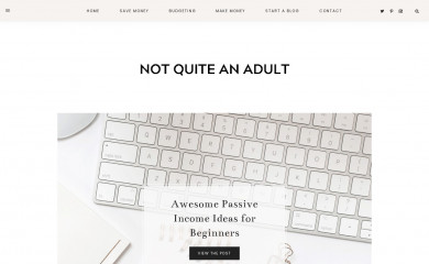 notquiteanadult.com screenshot