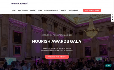 nourishawards.org screenshot