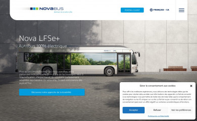 novabus.com screenshot
