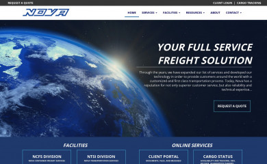 novafreight.net screenshot