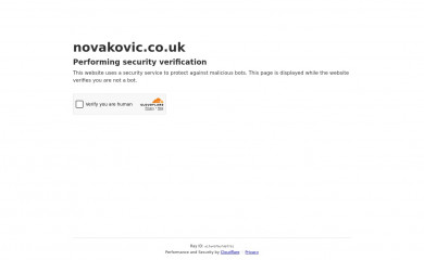 novakovic.co.uk screenshot
