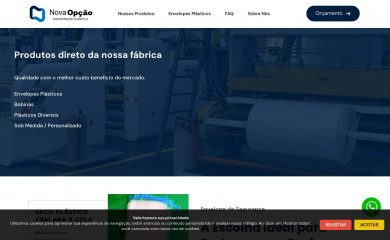 novaopcaoplasticos.com.br screenshot