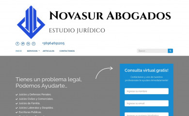 novasurabogados.cl screenshot