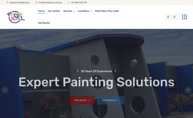 nrasprays.com.au screenshot