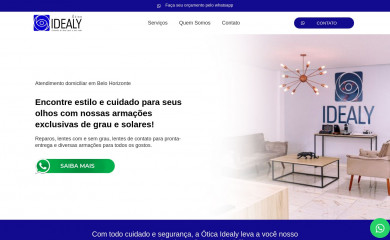 oticaidealy.com.br screenshot