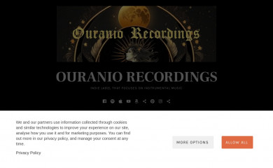 ouraniorecordings.com screenshot