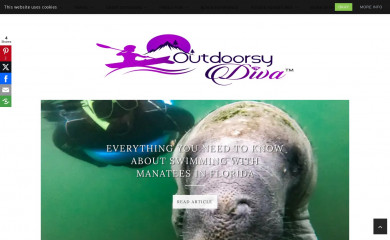 outdoorsydiva.com screenshot