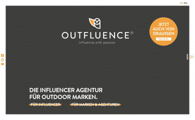 outfluence.de screenshot
