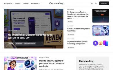 outstandingthemes.com screenshot