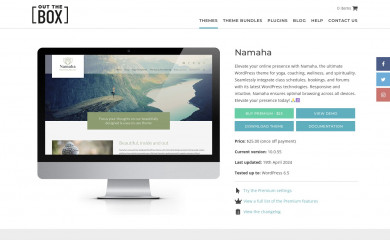 https://www.outtheboxthemes.com/wordpress-themes/namaha/ screenshot