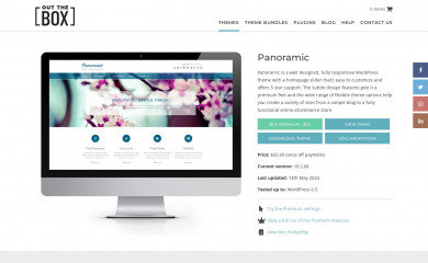 Panoramic child theme screenshot