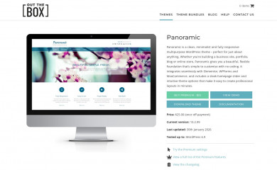 Panoramic child theme screenshot