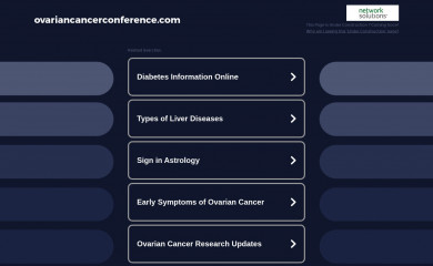 ovariancancerconference.com screenshot