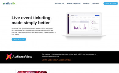 ovationtix.com screenshot