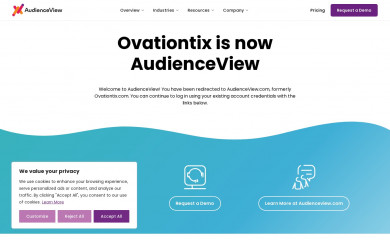 ovationtix.com screenshot
